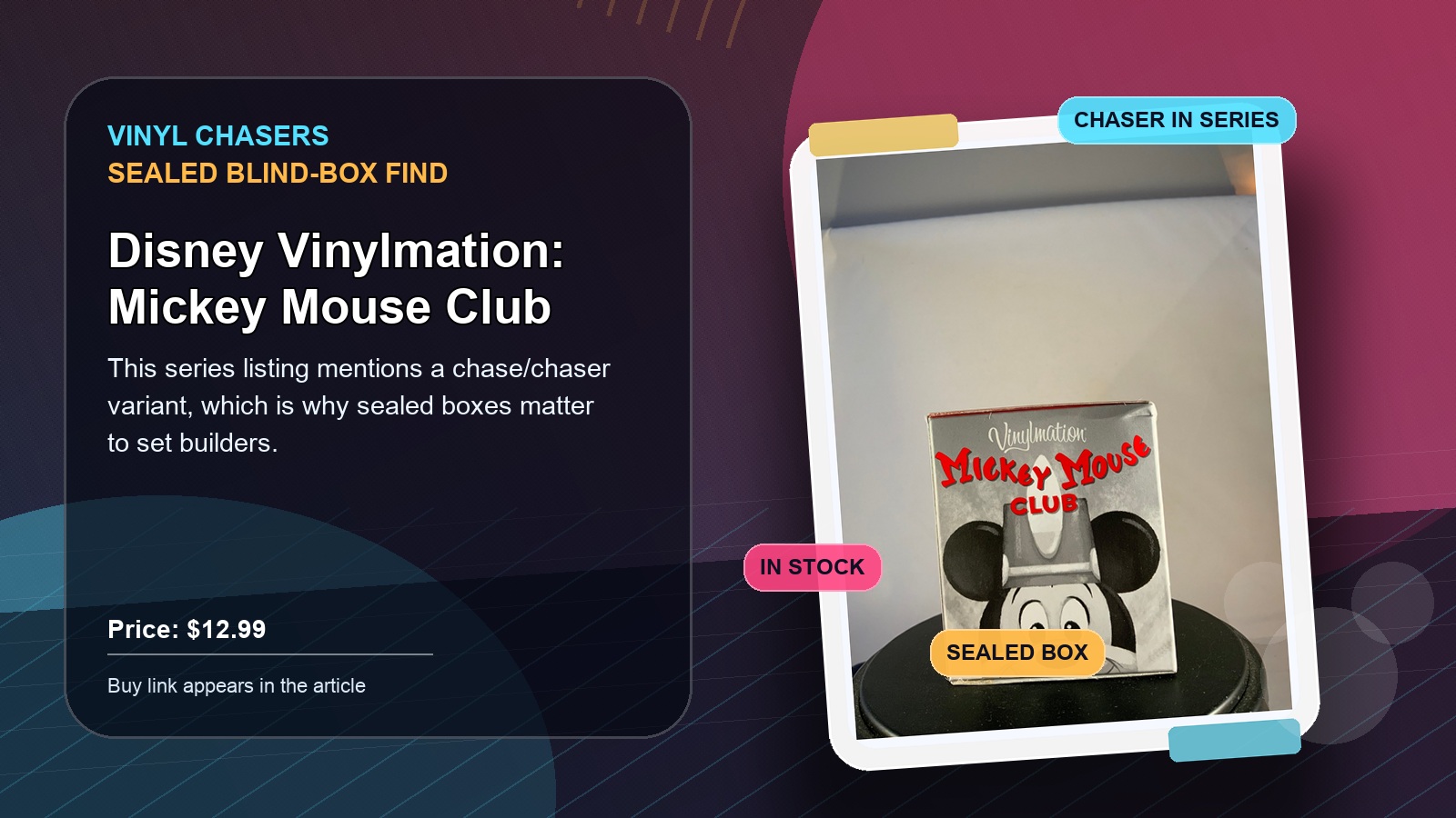 Disney Vinylmation: Mickey Mouse Club: Sealed Blind Box Collector Guide
