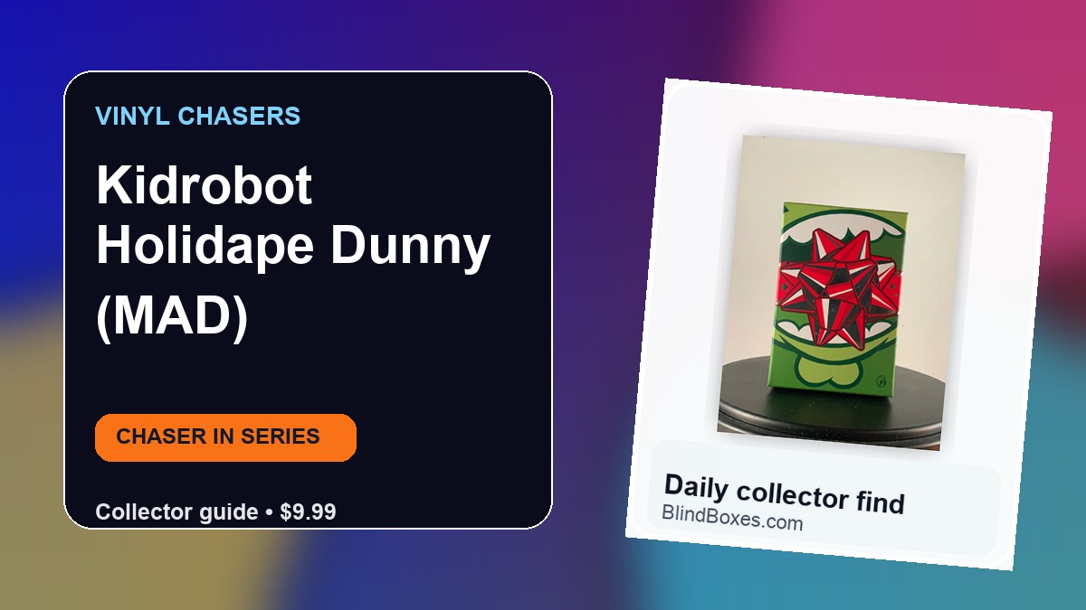 Kidrobot Holidape Dunny (MAD): Sealed Blind Box Collector Guide