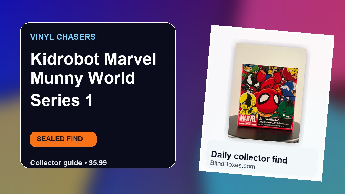 Kidrobot Marvel Munny World Series 1: Sealed Blind Box Collector Guide