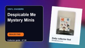 Collector guide artwork for Despicable Me Mystery Minis