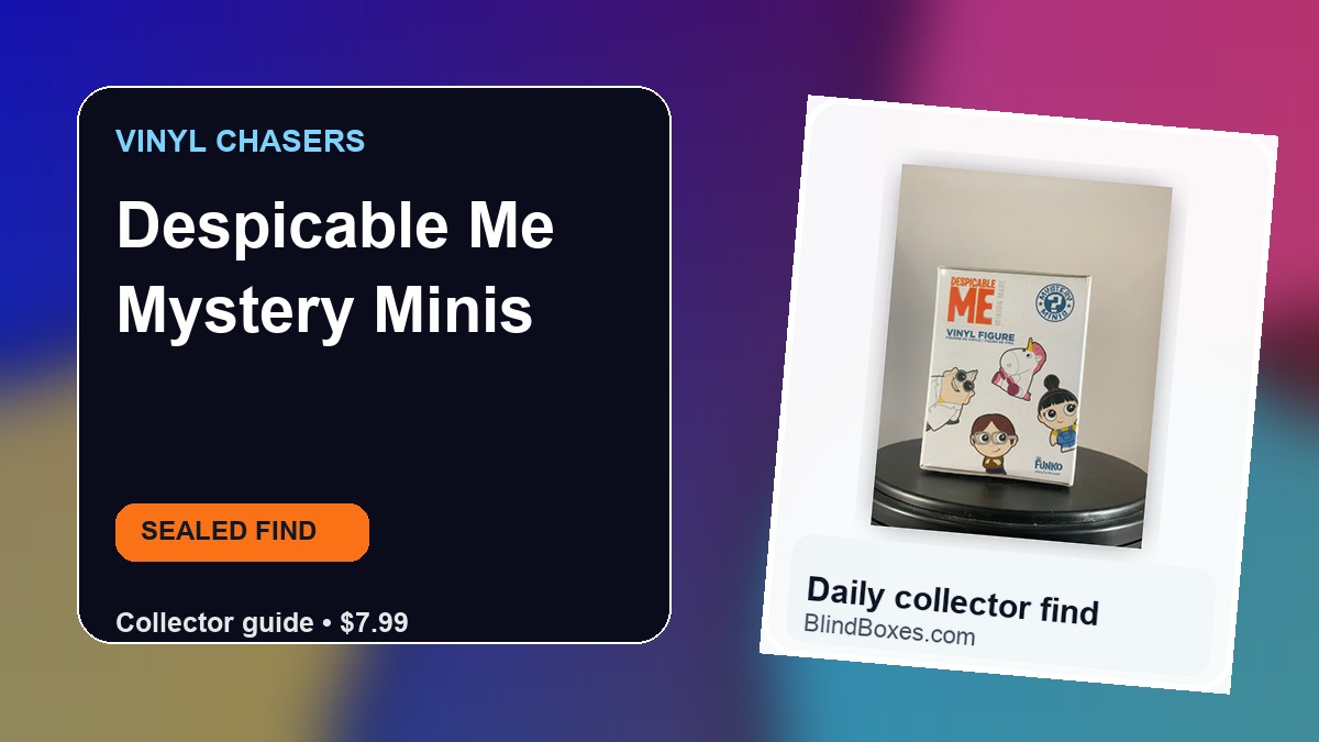 Collector guide artwork for Despicable Me Mystery Minis