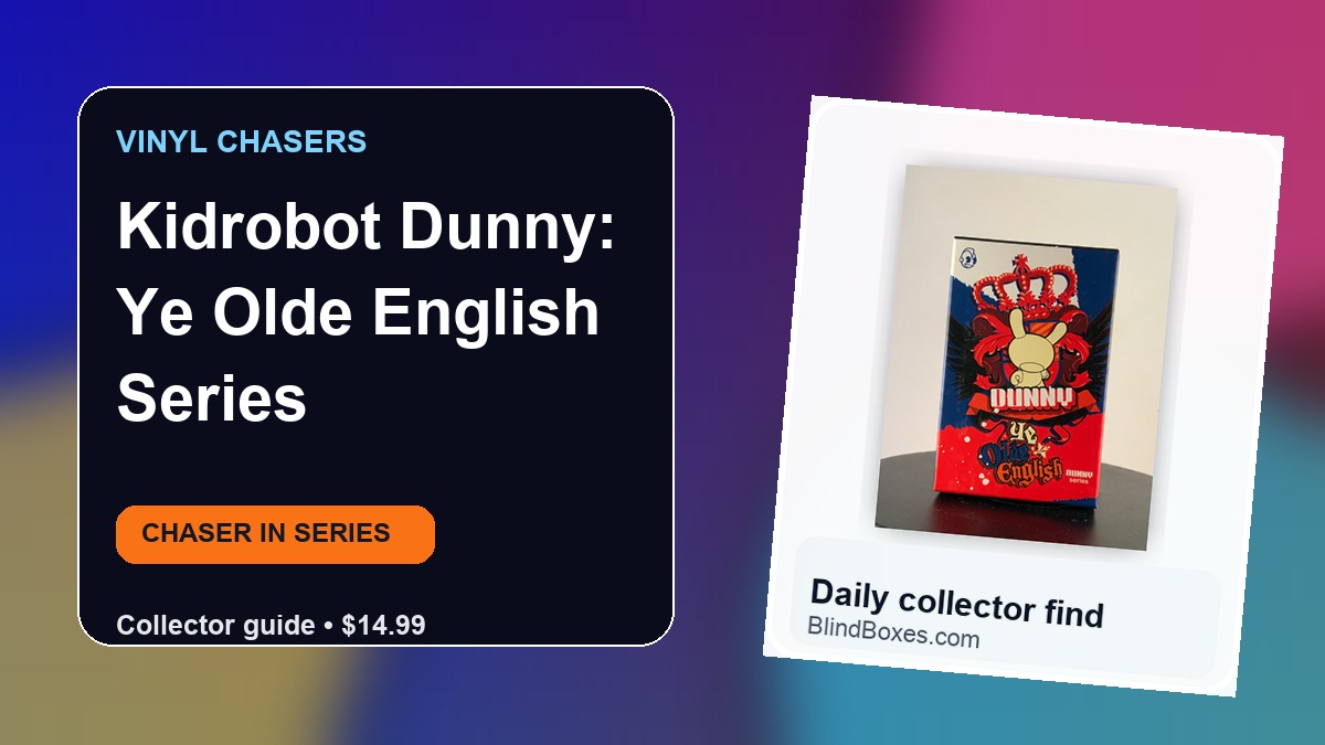 Kidrobot Dunny: Ye Olde English Series: Sealed Blind Box Collector Guide