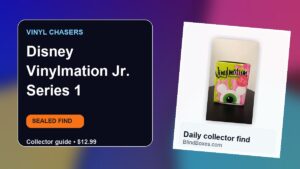 Collector guide artwork for Disney Vinylmation Jr. Series 1