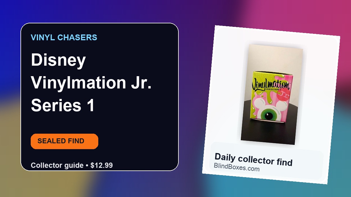 Collector guide artwork for Disney Vinylmation Jr. Series 1