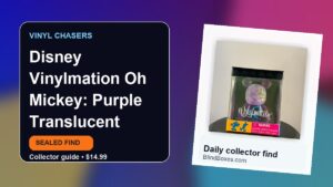 Collector guide artwork for Disney Vinylmation Oh Mickey: Purple Translucent