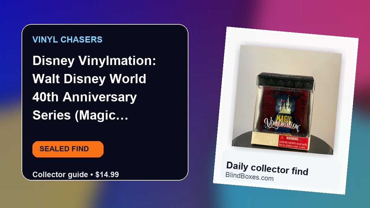 Collector guide artwork for Disney Vinylmation: Walt Disney World 40th Anniversary Series (Magic Kingdom)
