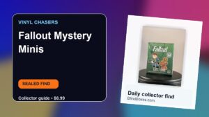 Collector guide artwork for Fallout Mystery Minis