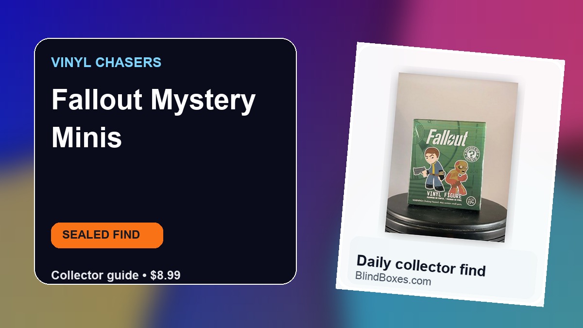 Collector guide artwork for Fallout Mystery Minis