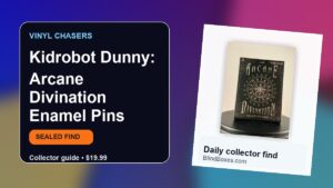 Collector guide artwork for Kidrobot Dunny: Arcane Divination Enamel Pins
