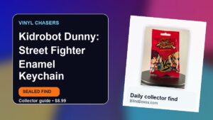 Collector guide artwork for Kidrobot Dunny: Street Fighter Enamel Keychain