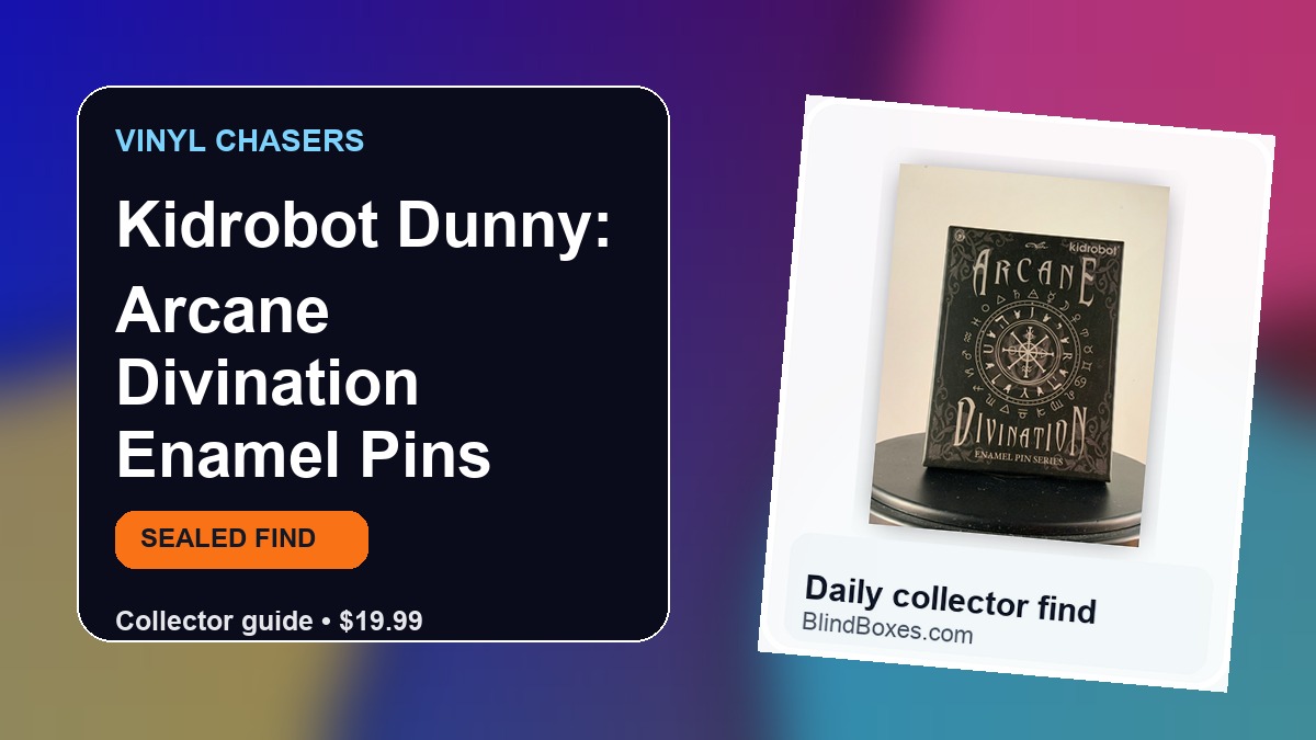 Kidrobot Arcane Divination Enamel Pins: Lineup and Odds Guide