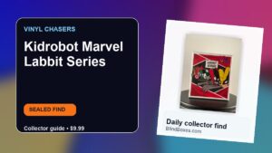Collector guide artwork for Kidrobot Marvel Labbit Series