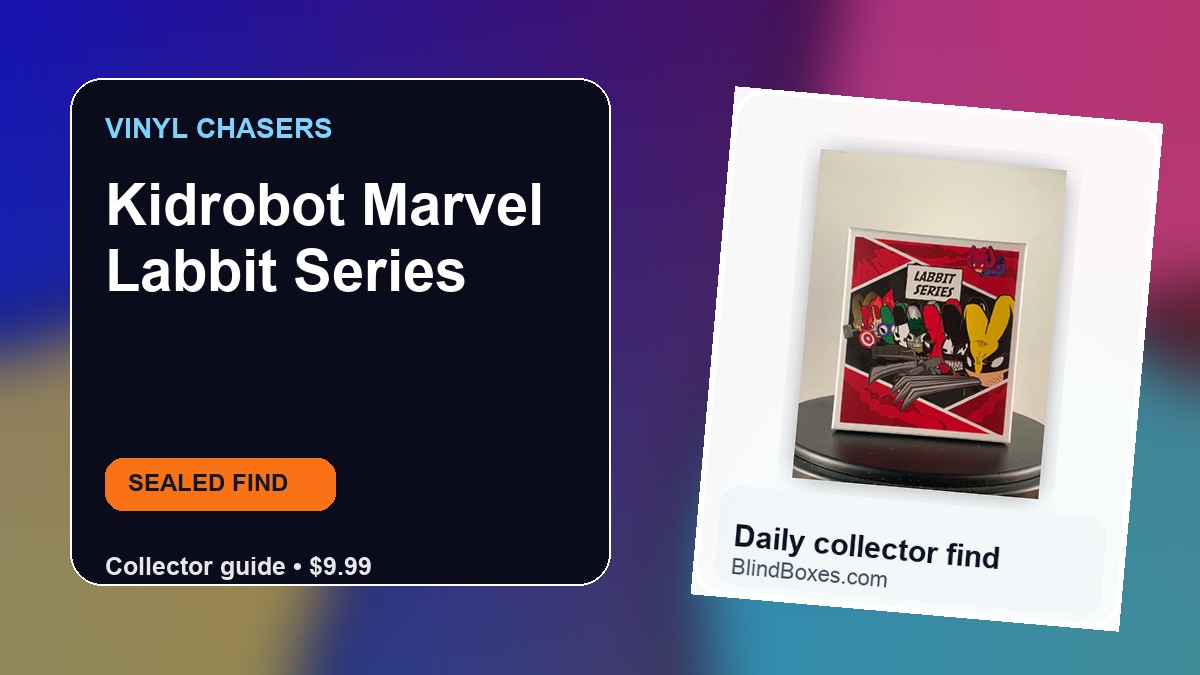 Collector guide artwork for Kidrobot Marvel Labbit Series