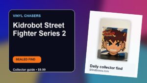 Collector guide artwork for Kidrobot Street Fighter Series 2