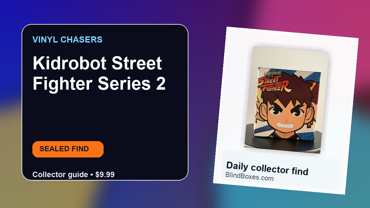 Collector guide artwork for Kidrobot Street Fighter Series 2