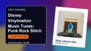 Collector guide artwork for Disney Vinylmation Music Tunes: Punk Rock Stitch