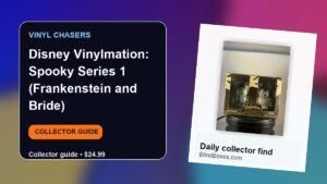 Collector guide artwork for Disney Vinylmation: Spooky Series 1 (Frankenstein and Bride)