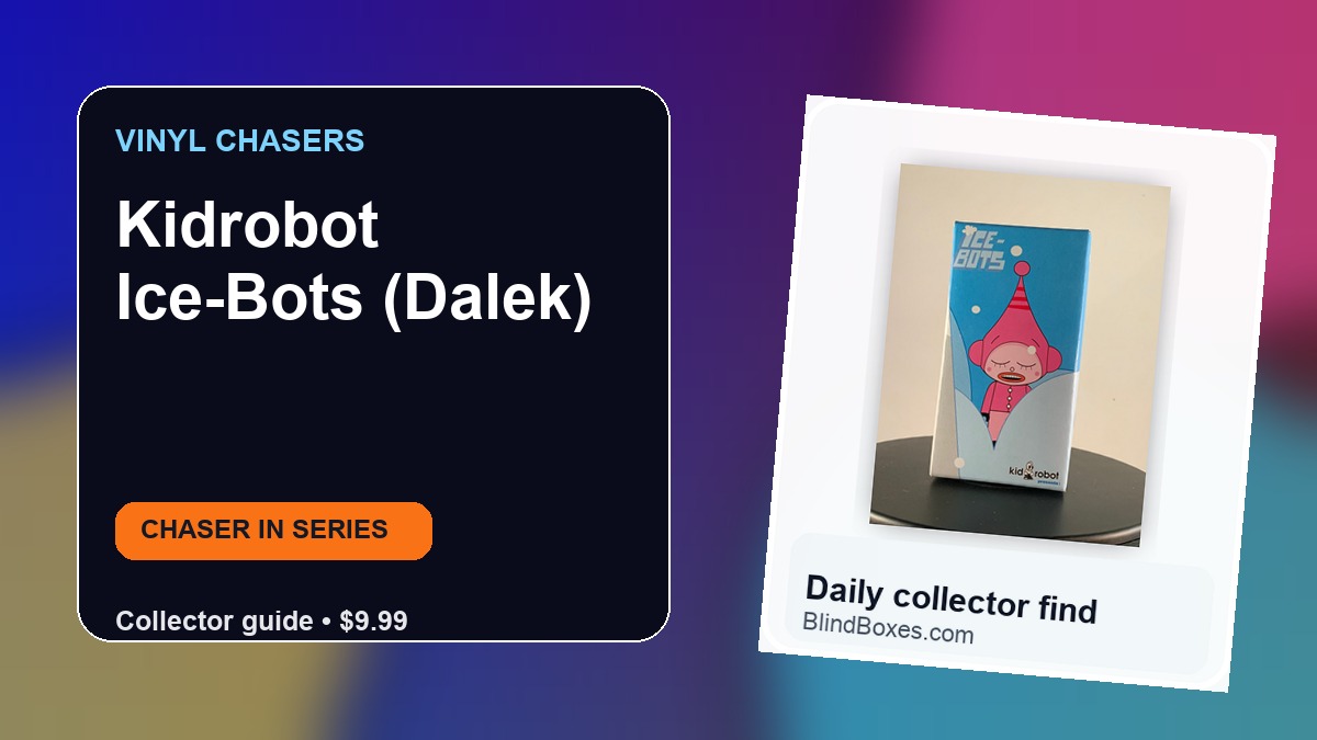 Collector guide artwork for Kidrobot Ice-Bots (Dalek)