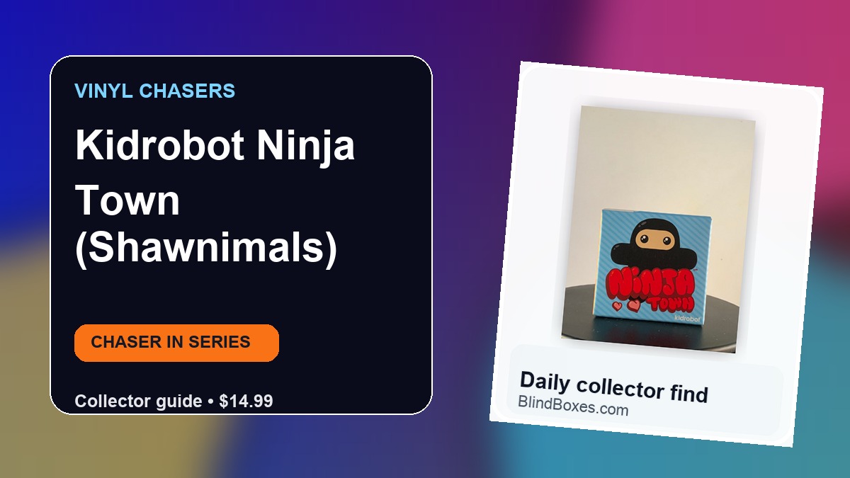 Collector guide artwork for Kidrobot Ninja Town (Shawnimals)