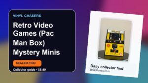 Collector guide artwork for Retro Video Games (Pac Man Box) Mystery Minis