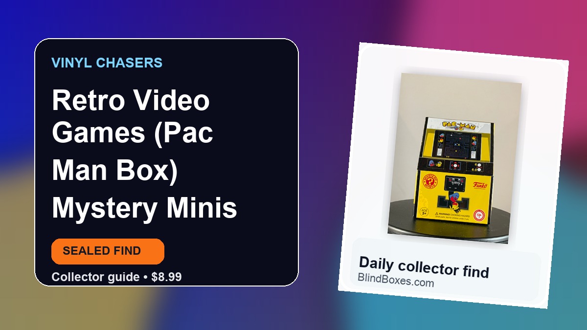 Collector guide artwork for Retro Video Games (Pac Man Box) Mystery Minis