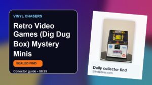 Collector guide artwork for Retro Video Games (Dig Dug Box) Mystery Minis