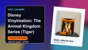 Collector guide artwork for Disney Vinylmation: The Animal Kingdom Series (Tiger)