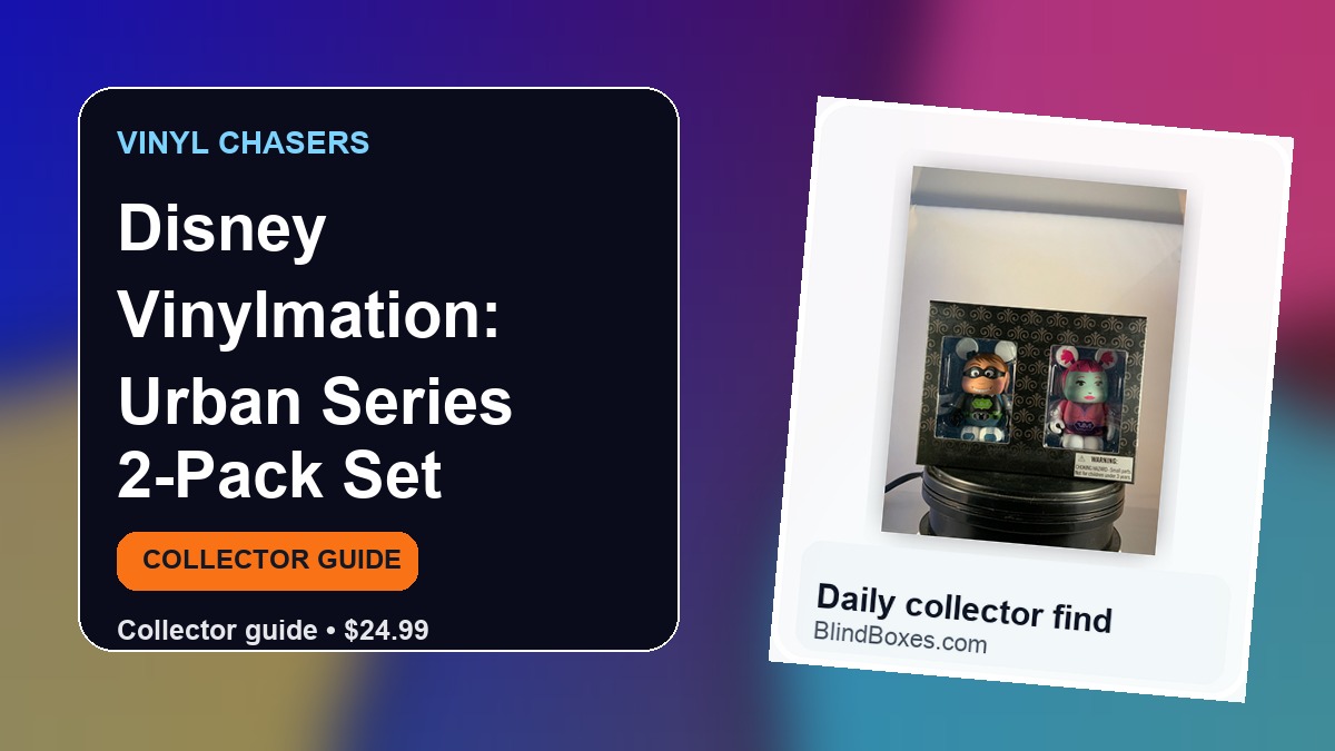 Collector guide artwork for Disney Vinylmation: Urban Series 2-Pack Set