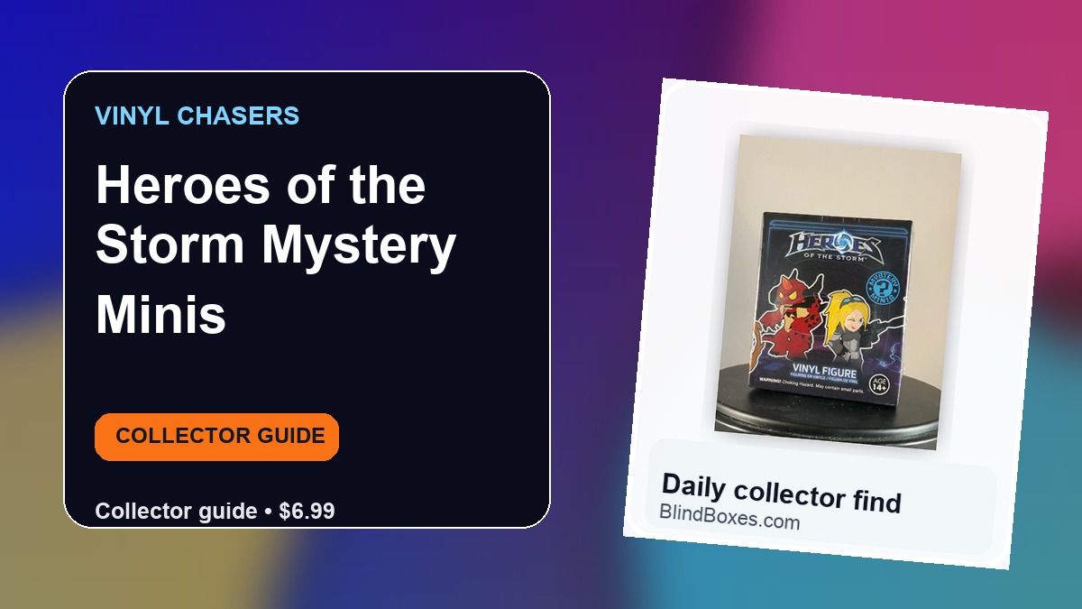Collector guide artwork for Heroes of the Storm Mystery Minis