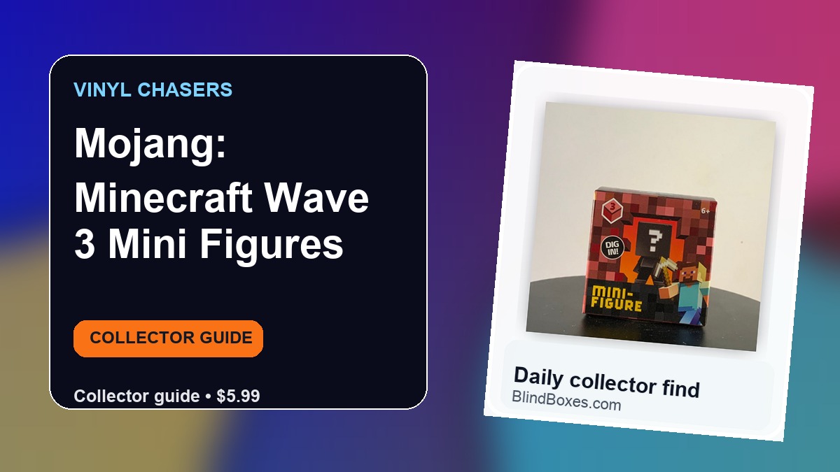 Collector guide artwork for Mojang: Minecraft Wave 3 Mini Figures