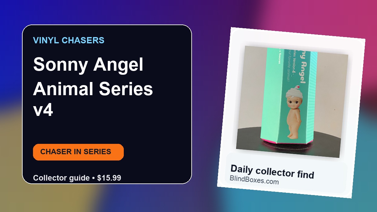 Collector guide artwork for Sonny Angel Animal Series v4